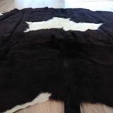 Real black and white cowhide