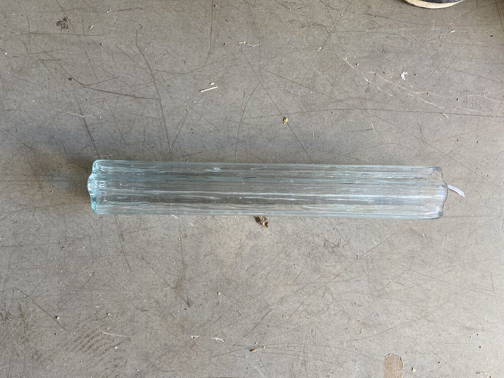 Italian Murano Glass Tube Sconces, Set of 2