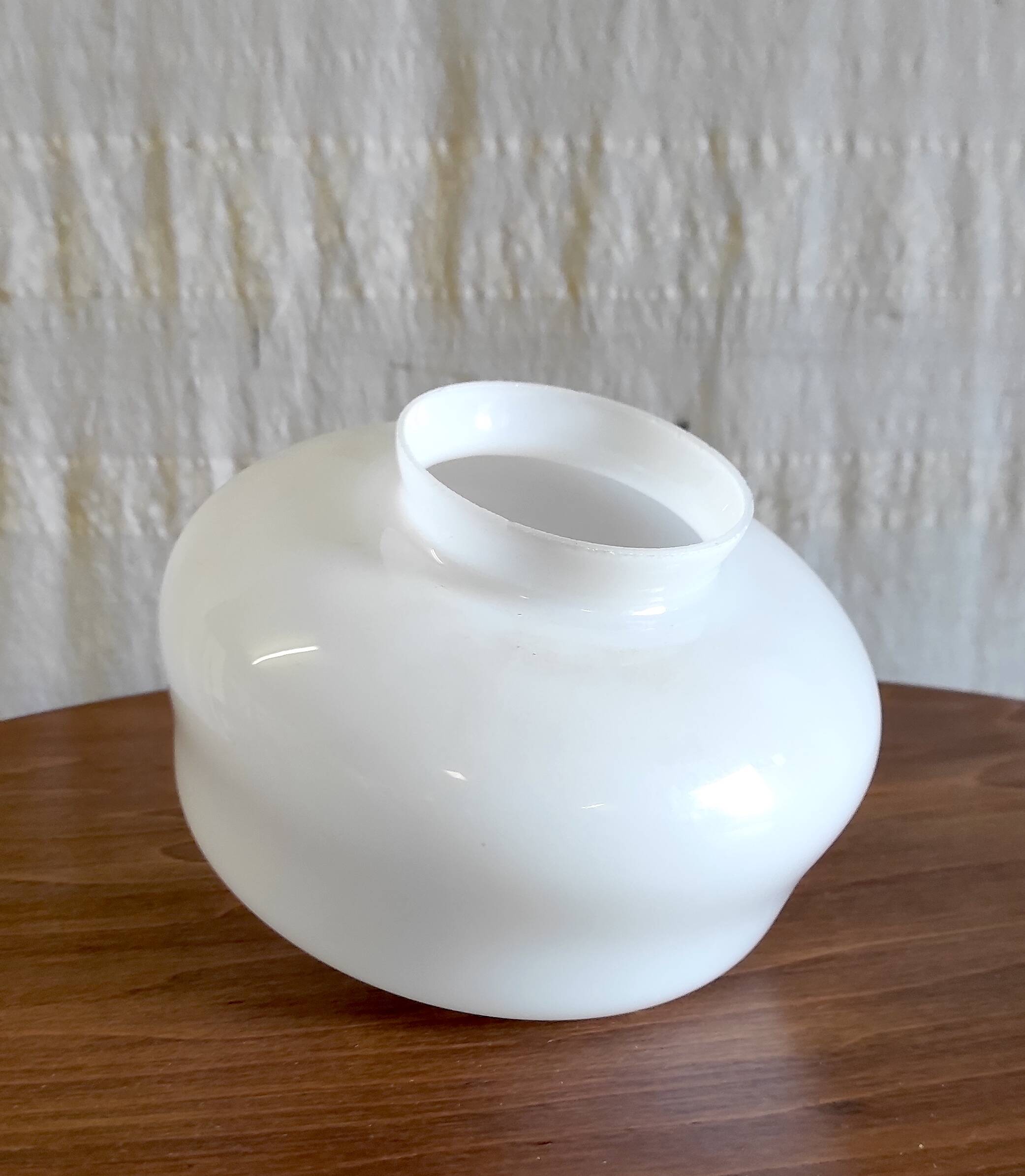 Industrial style opaline lampshade - mid-20th century