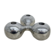 Mid-century design atomic aluminium candle stick ball shaped , 1970s