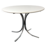 Vintage round white dining table