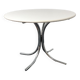 Vintage round white dining table