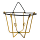 Vintage plant support 60s yellow and black iron