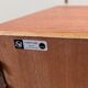 Teak Tambour Door Cabinet By Kai Kristiansen For Feldballes