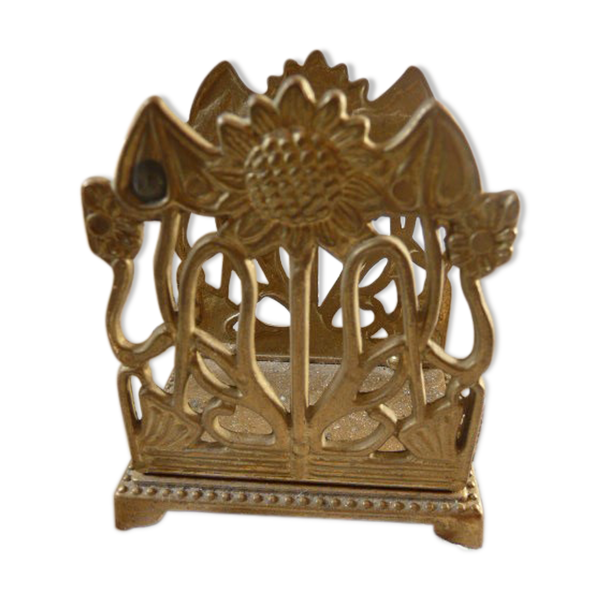 Porte lettre vintage en laiton