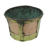 Old copper and brass pot cover 20th century