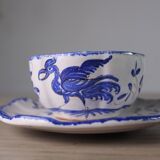 Set of 8 Moustiers cups, tea or coffee (1950s/60s)