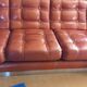 Vintage tufted sofa for 6, 1970s.