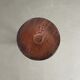 Carved wooden candlestick - 19.5cm
