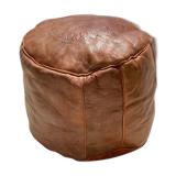Pouf en cuir faite à la main