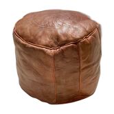 Pouf en cuir faite à la main