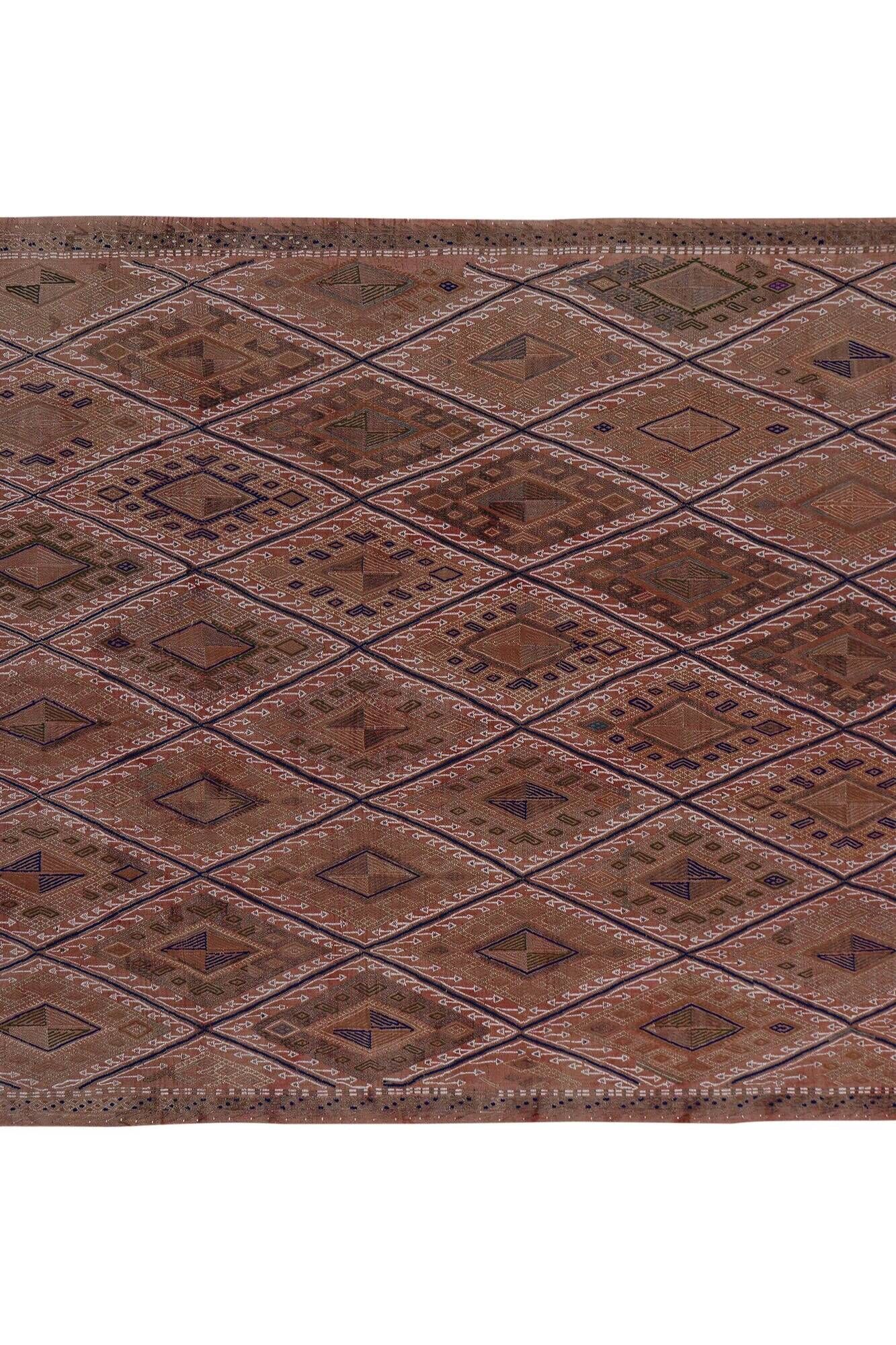 Vintage Turkish kilim handwoven 168x238 cm