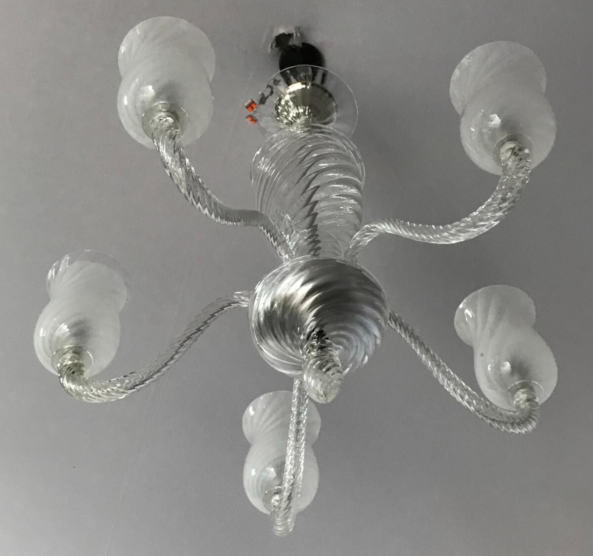 Circa 1950 Murano glass chandelier