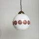 Ancienne suspensions en opaline vintage 1970