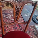 Rare chaise de chambre Napoléon III (1870/80), de style anglais