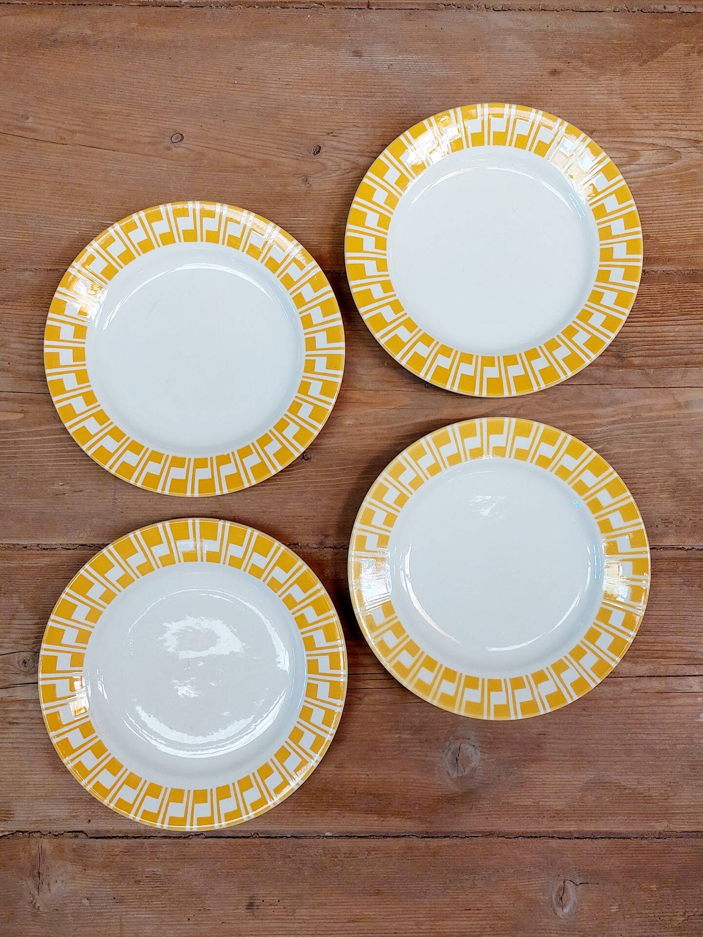 Lot de 4 assiettes à dessert Sarreguemines