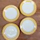 Lot de 4 assiettes à dessert Sarreguemines