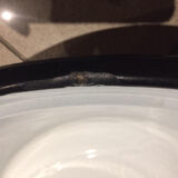 Japy enamelled old sheet basin