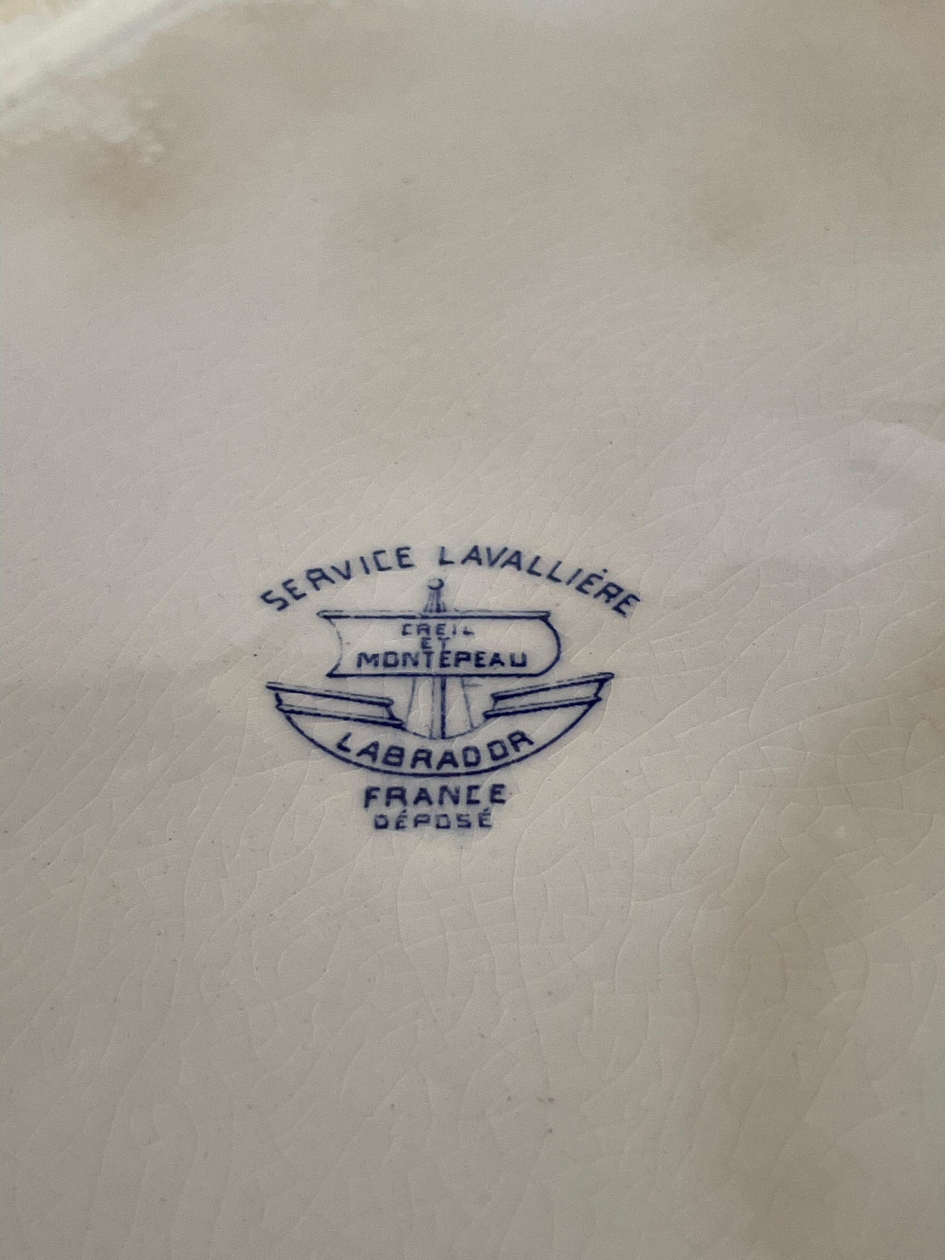 Old serving dish Creil and Montereau 36x28