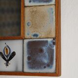 Ceramic mirror 70s - 26x26cm