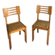 Paire de chaises style Pierre Cruege