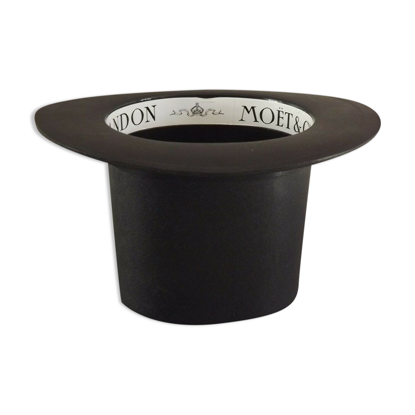 Vintage french hard plastic top hat champagne ice bucket  moet & chandon 3034