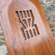 Folding African palaver chair, solid wood