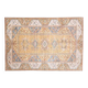 1970s Vintage Turkish Oushak Handmade Wool Cotton Orange Area Rug 198X287