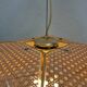 Plexiglass and Vienna straw chandelier.