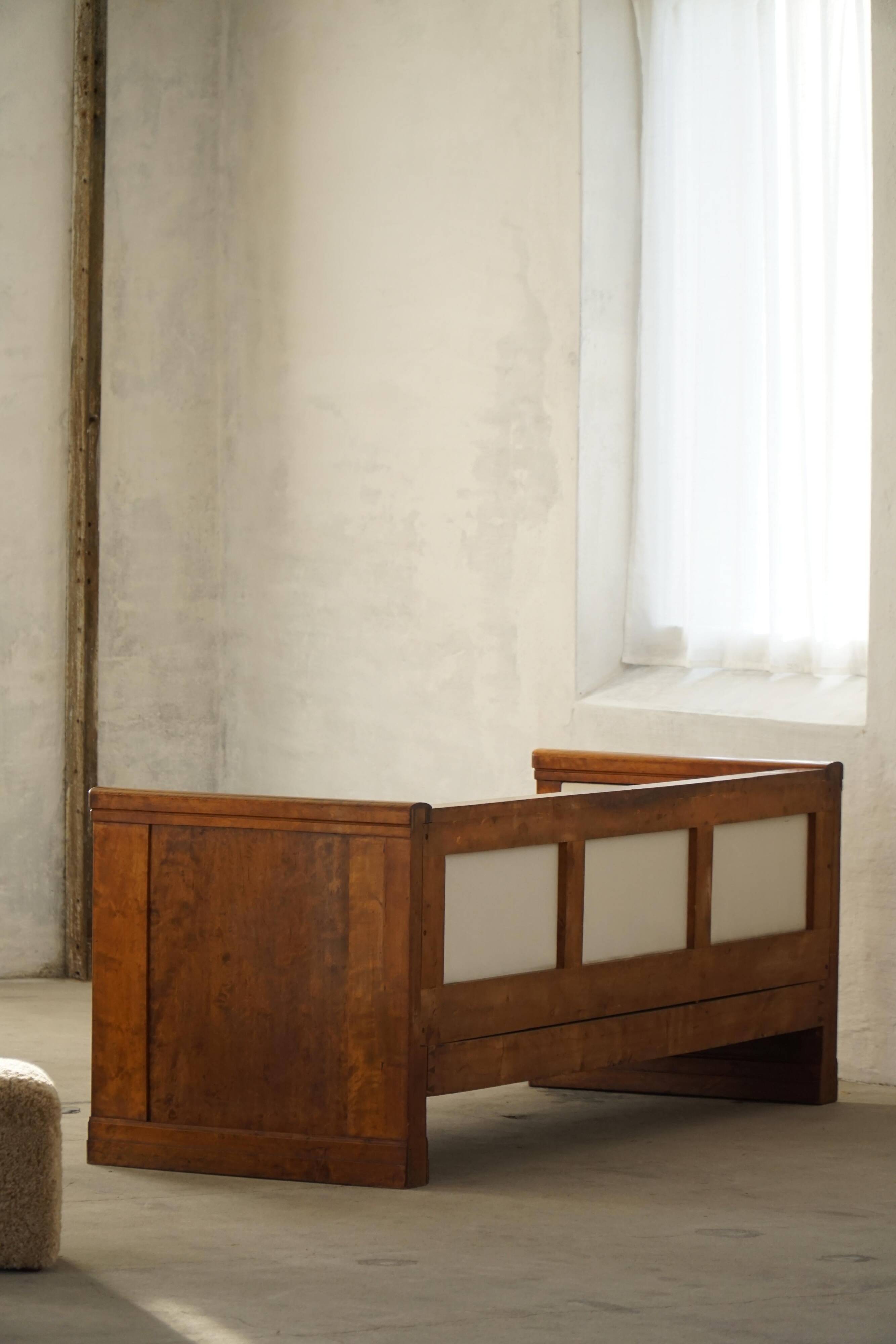 Self-supporting canapé "Karl Johan" from the early 20th century, modern Swedish style.