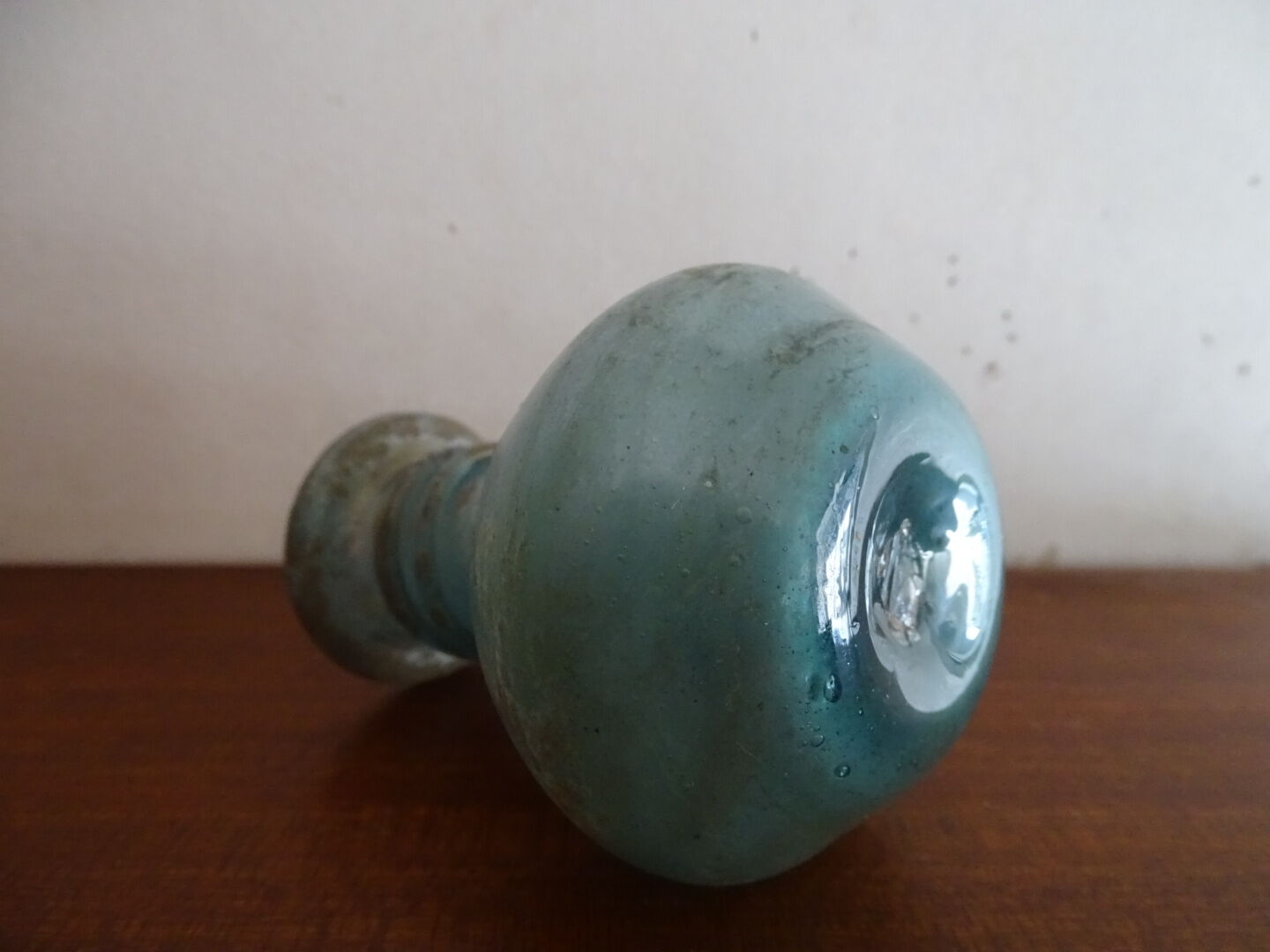 Miniature vase Scavo Seguso Vetri d'Arte iridescent glass Murano 1950