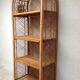 Vintage rattan library, 1970