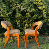 Pair of vintage designer chairs from the 50s/60s, Baumann style