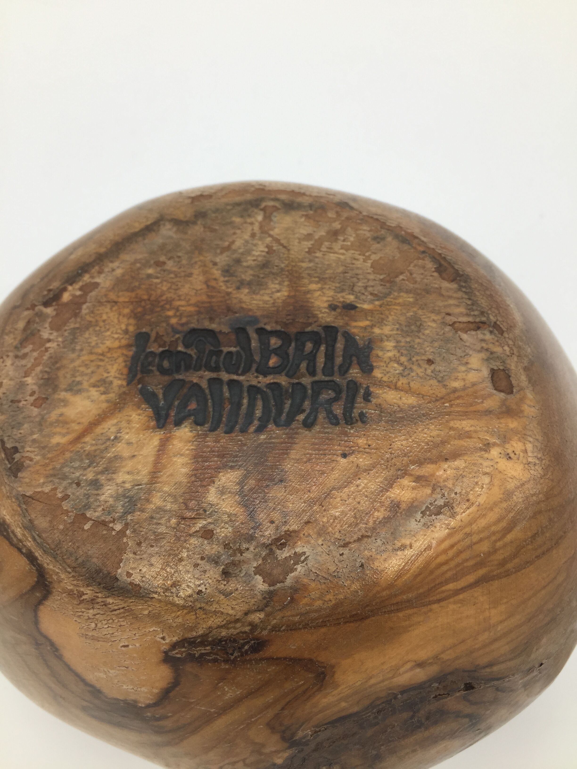 Empty olive pocket by Jean Paul Bain for vallauris