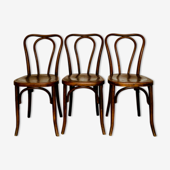 3 Fischel bistro chairs model No.98 from 1915