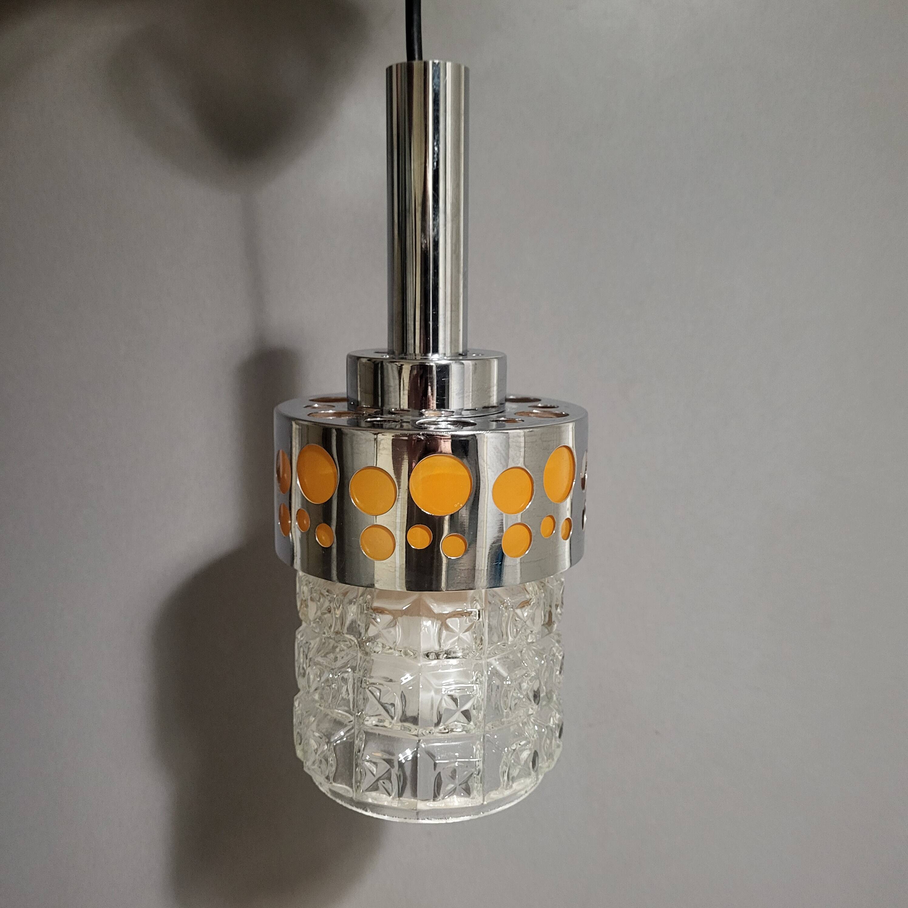 Raak suspension, space age chrome orange