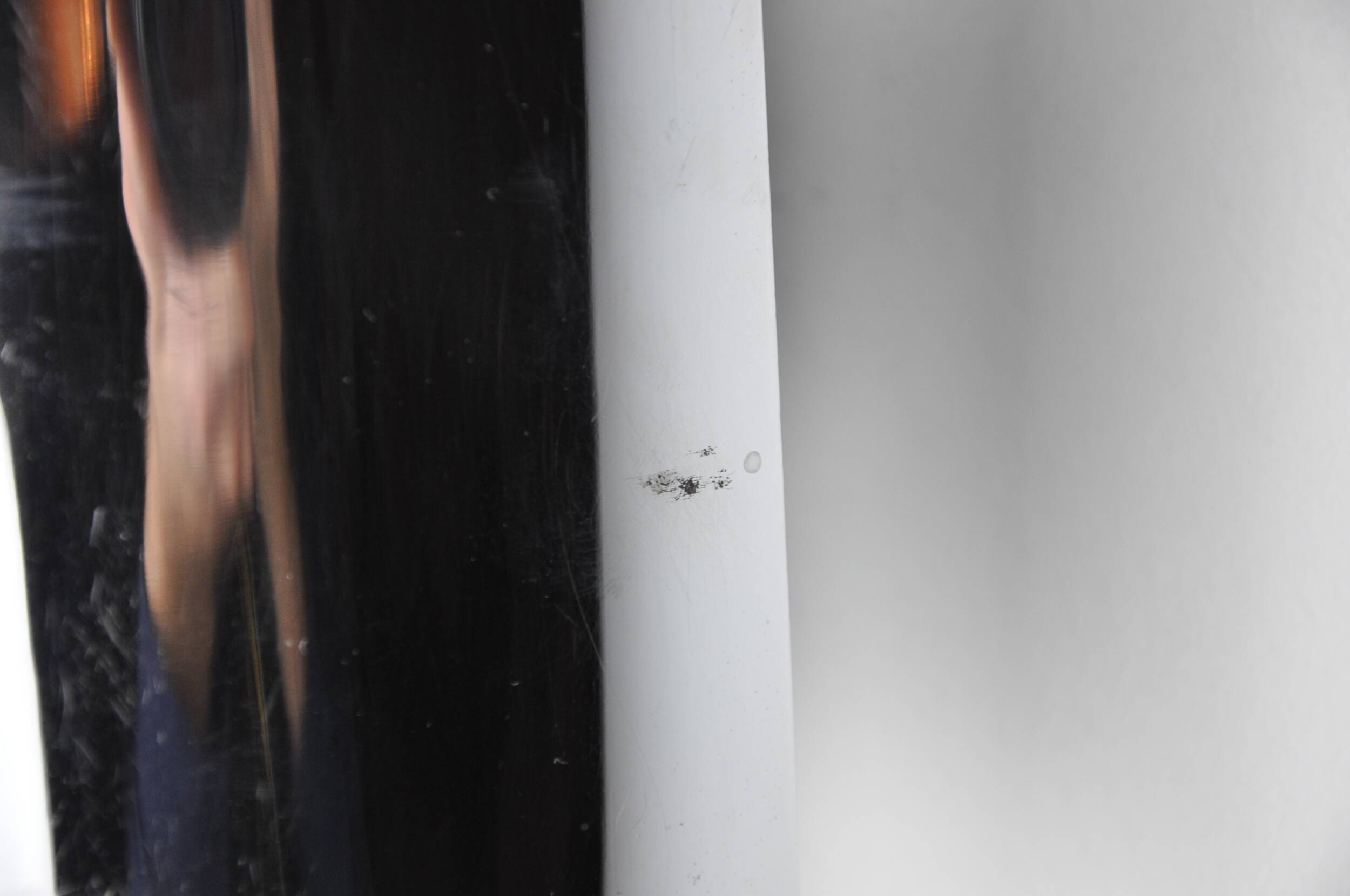 Pair of space age wall lights, chromed metal, Italy, 1970