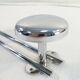 Coat rack has 3 pastes in chromed metal vintage