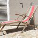 Fauteuil transat pliant vintage