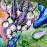 Multicolored trinket bowl