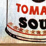 Original vintage pop art poster reissue of Andy Warhol's "Campbells Soup Tomato" 1962