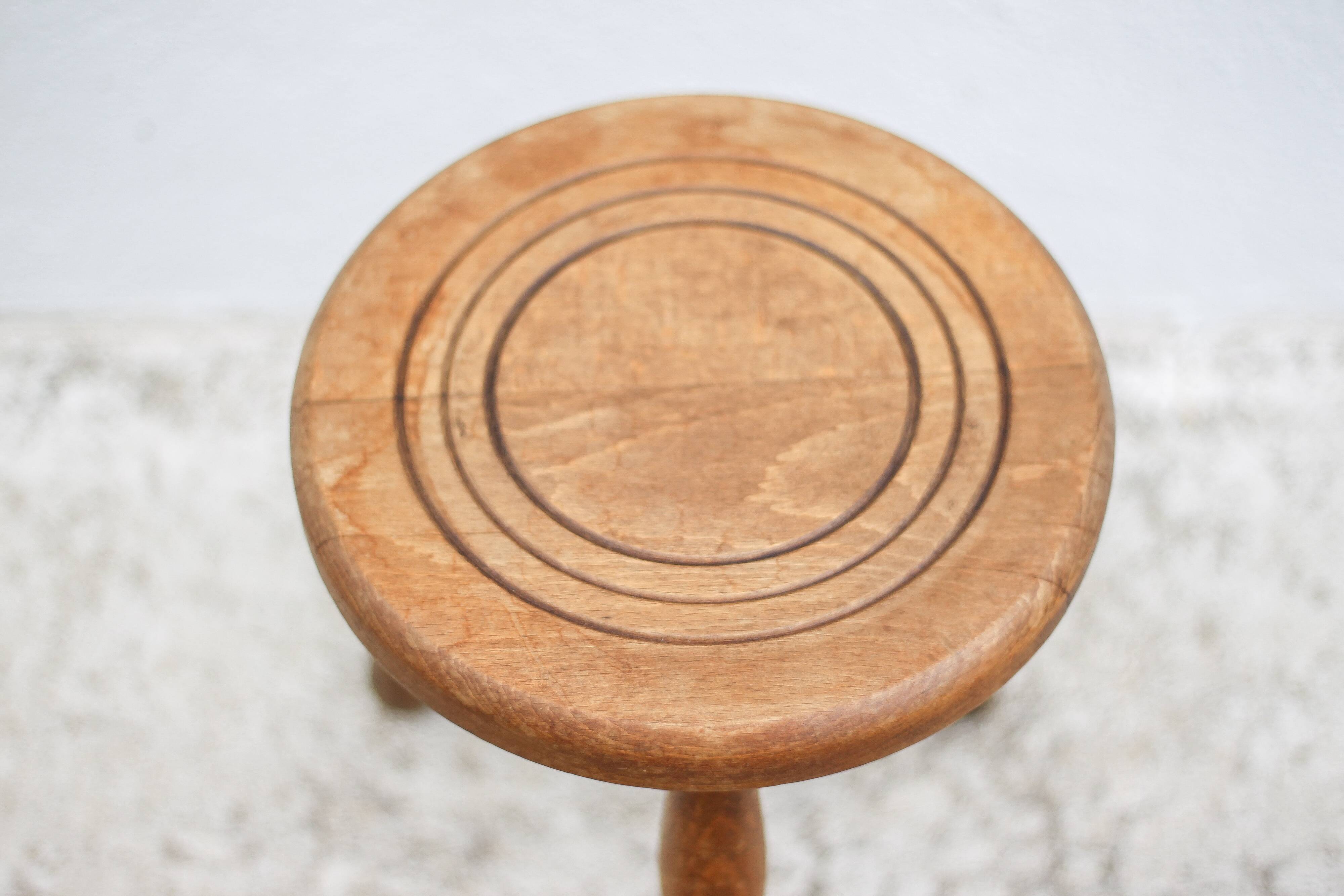 Tabouret vintage, tabouret bois, tabouret d'appoint, porte-plante