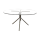 Table en verre fumé