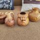 Lot de 5 mini vases pichets rétro en céramique émaillée 