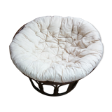 Pair of vintage rattan armchairs