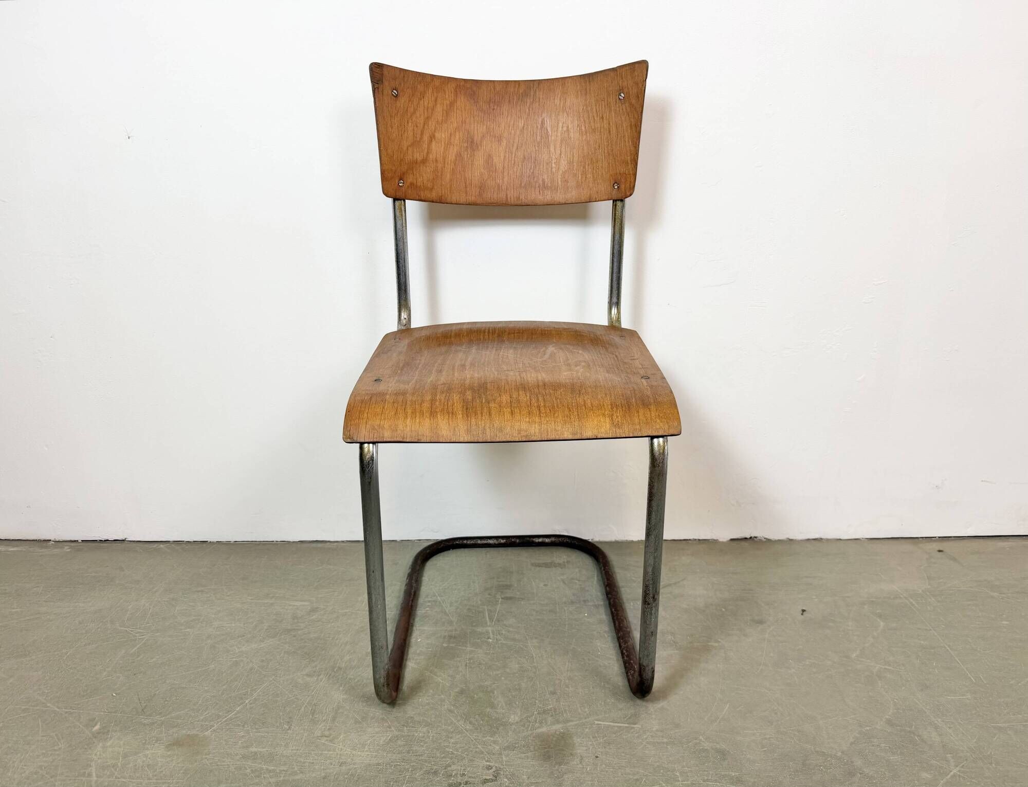 Chaise d'atelier vintage, années 1960