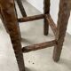 Pair of brutalist high stools