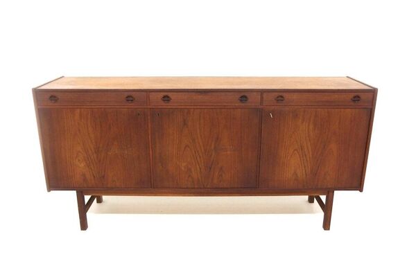 Enfilade scandinave en teck, Tage Olofsson, Tibro Ulferts, Suède, 1960