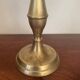 Vintage brass three-light candlestick