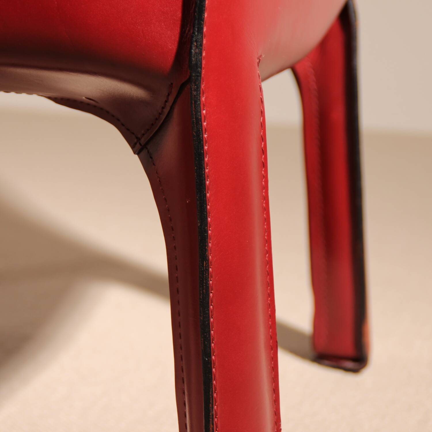 Fauteuil en cuir 'CAB 414' par Mario Bellini pour Cassina | Italie 1982